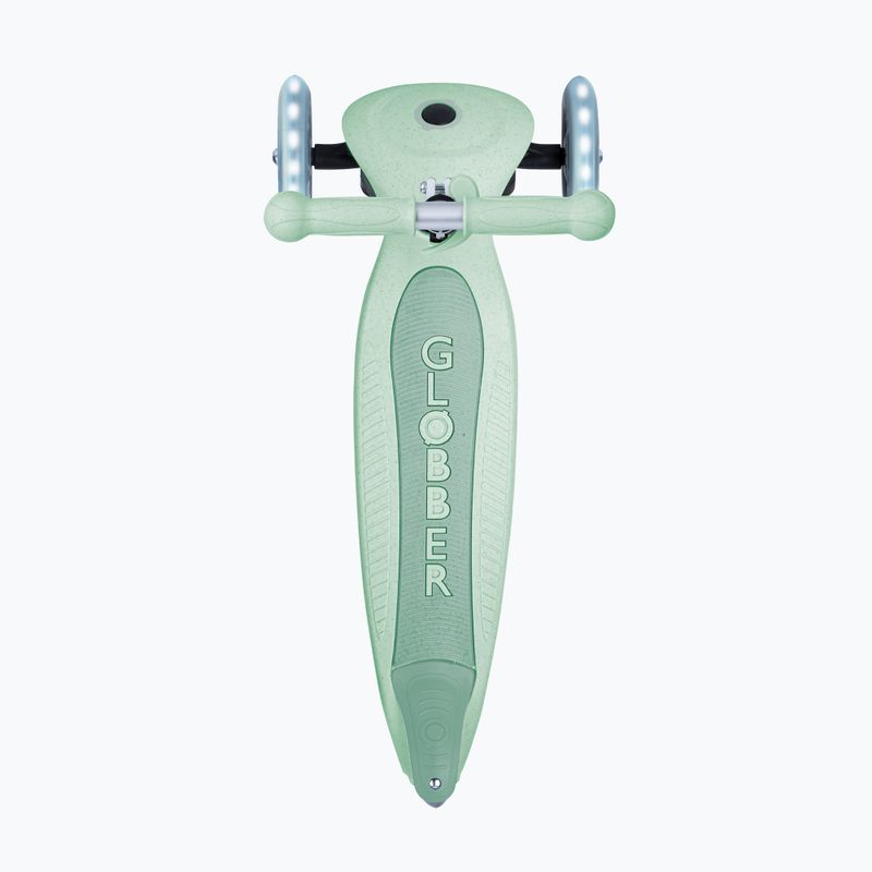 Trotinetă cu trei roți pentru copii Globber Junior Primo Foldable Lights Eco pistachio 4