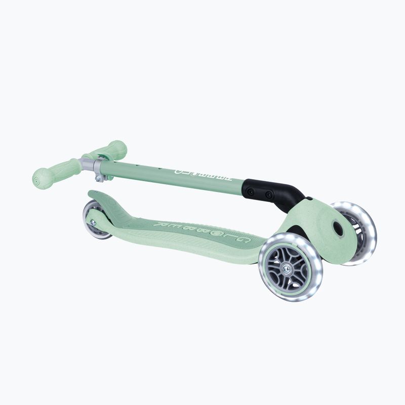 Trotinetă cu trei roți pentru copii Globber Junior Primo Foldable Lights Eco pistachio 6