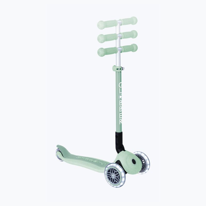 Trotinetă cu trei roți pentru copii Globber Junior Primo Foldable Lights Eco pistachio 8