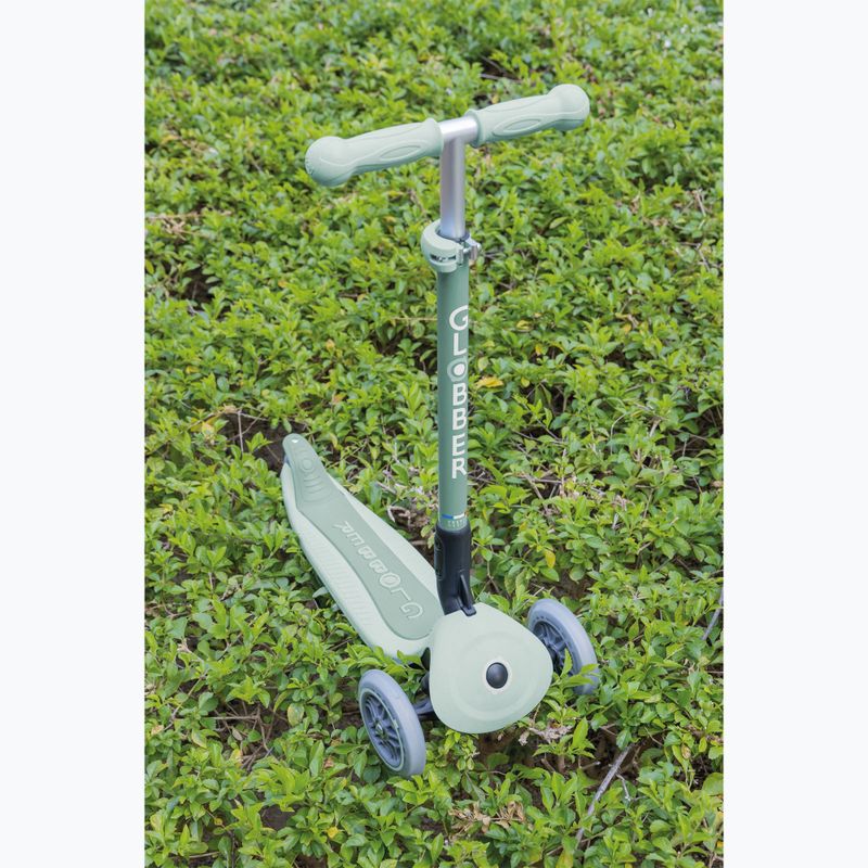 Trotinetă cu trei roți pentru copii Globber Junior Primo Foldable Lights Eco pistachio 11