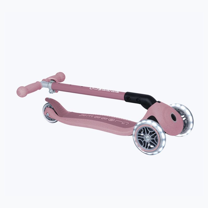 Trotinetă cu trei roți pentru copii Globber Junior Primo Foldable Lights Eco berry 4