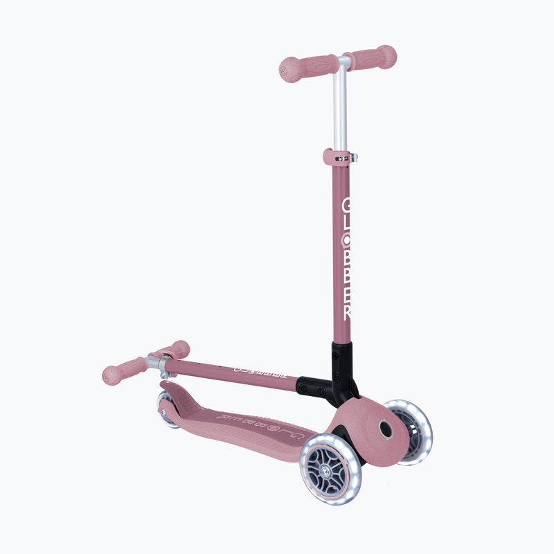Trotinetă cu trei roți pentru copii Globber Junior Primo Foldable Lights Eco berry 7