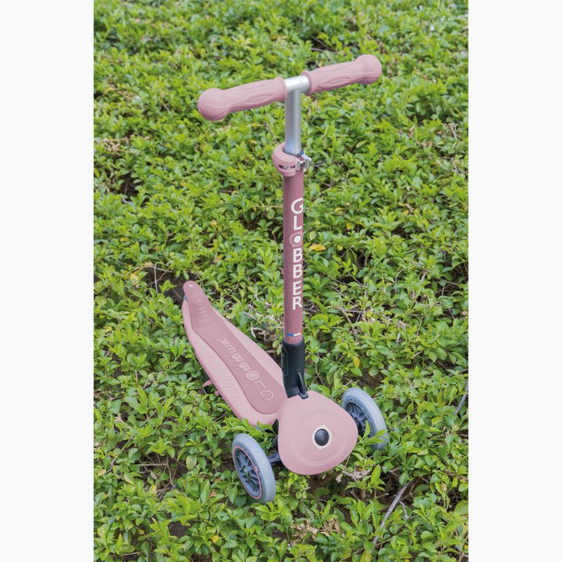 Trotinetă cu trei roți pentru copii Globber Junior Primo Foldable Lights Eco berry 9
