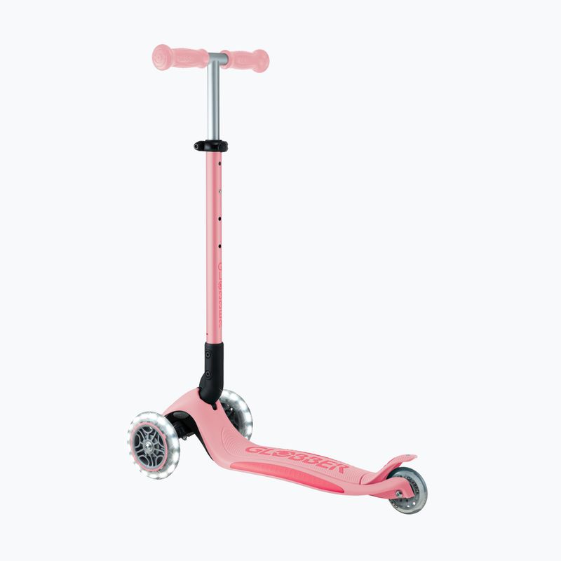 Trotinetă cu 3 roți pentru copii Globber Primo Foldable Plus Lights pastel pink 3