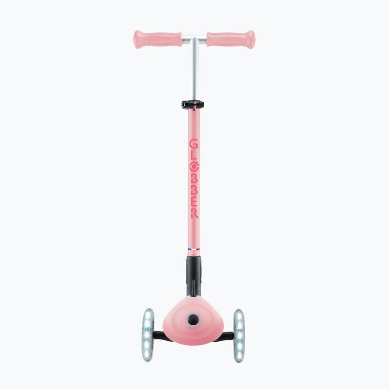 Trotinetă cu 3 roți pentru copii Globber Primo Foldable Plus Lights pastel pink 4