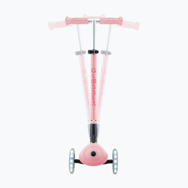 Trotinetă cu 3 roți pentru copii Globber Primo Foldable Plus Lights pastel pink 9
