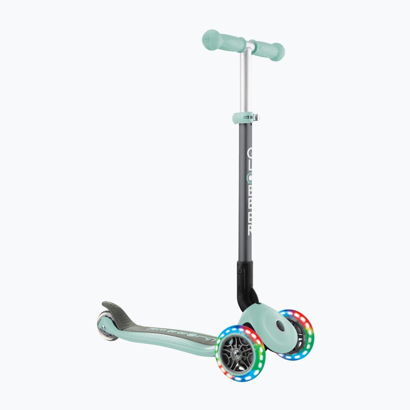 Trotinetă cu 3 roți pentru copii Globber Primo Foldable Lights mint
