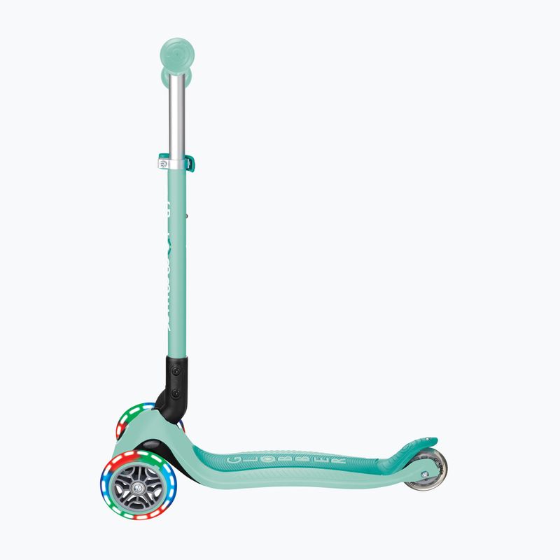 Trotinetă cu 3 roți pentru copii Globber Primo Foldable Lights mint 2