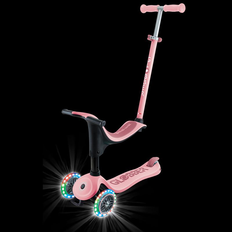 Trotinetă cu 3 roți pentru copii Globber Go.Up Sporty Lights pastel pink 4