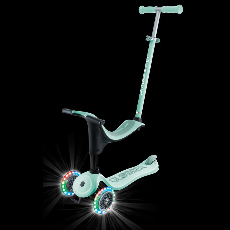 Trotinetă cu 3 roți pentru copii Globber Go.Up Sporty Lights pastel pink 5