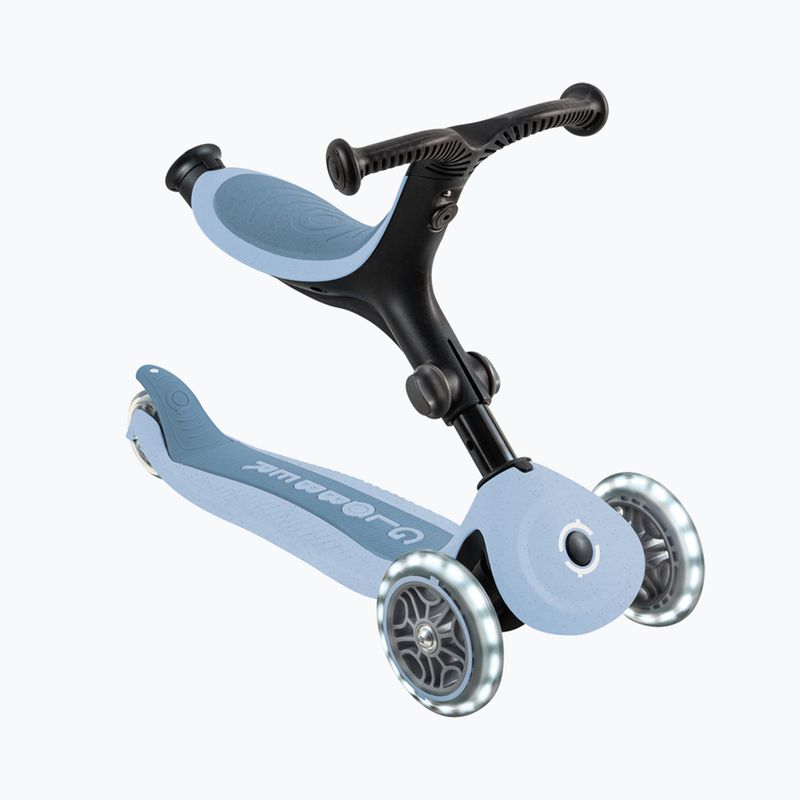 Trotinetă cu trei roți pentru copii Globber Go.Up Active Ecologic Lights blueberry 4