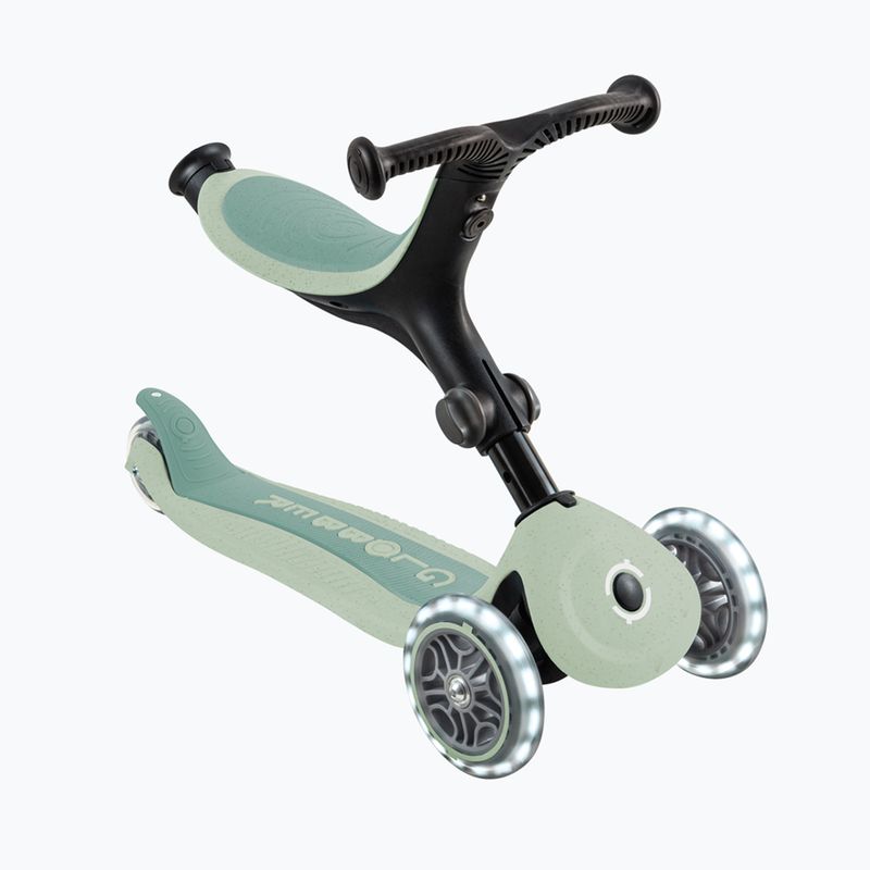 Trotinetă cu trei roți pentru copii Globber Go.Up Active Ecologic Lights pistachio 4