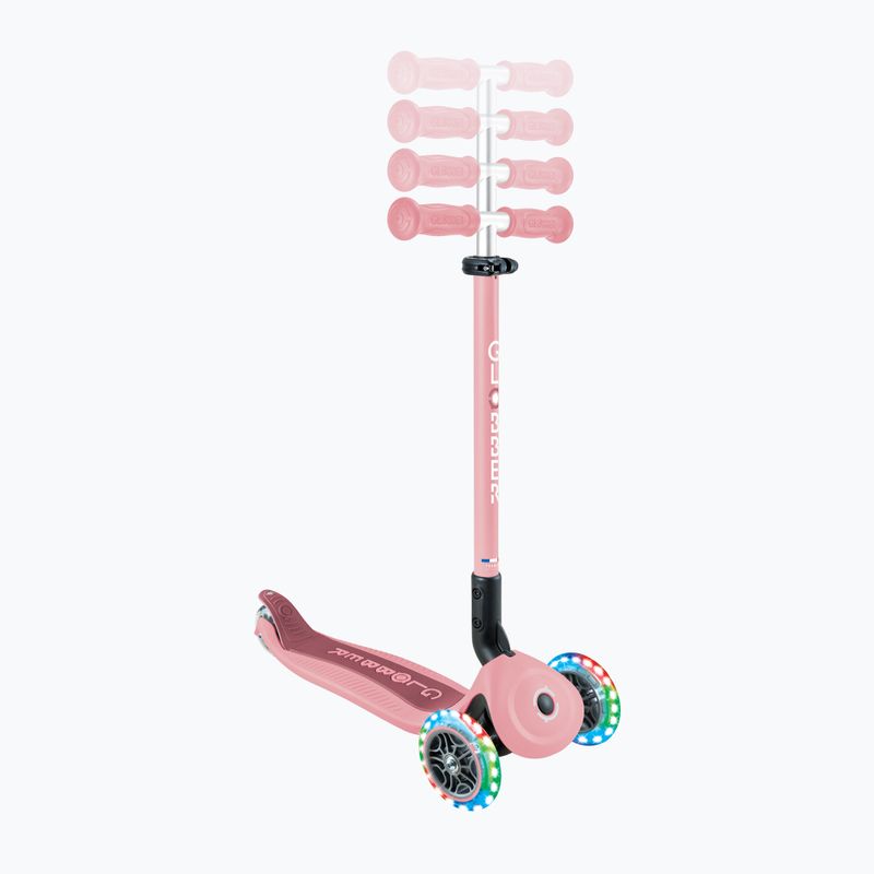 Trotinetă cu trei roți pentru copii Globber Go.Up Active Lights 360 pink 16