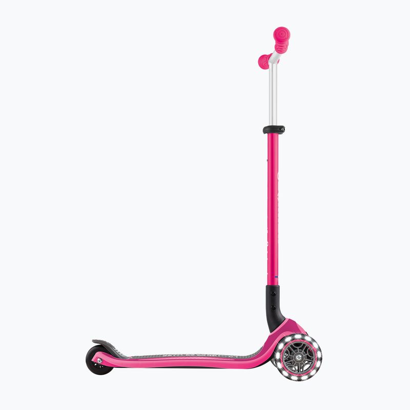 Trotinetă cu trei roți pentru copii Globber Master Lights fuchsia 2