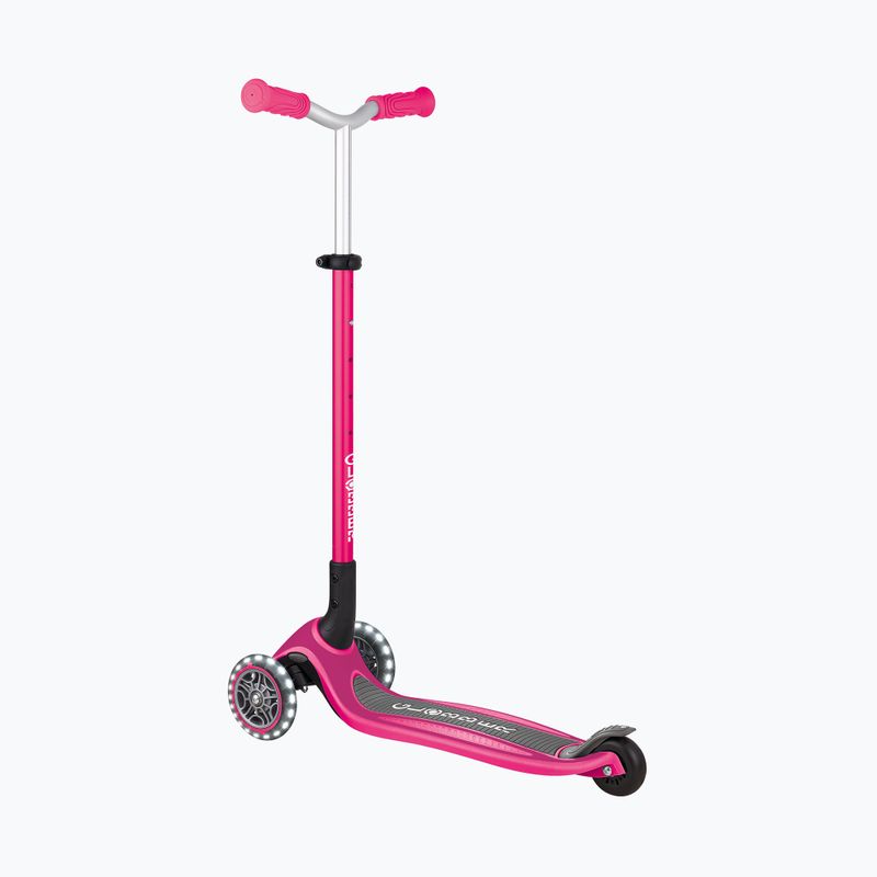 Trotinetă cu trei roți pentru copii Globber Master Lights fuchsia 3