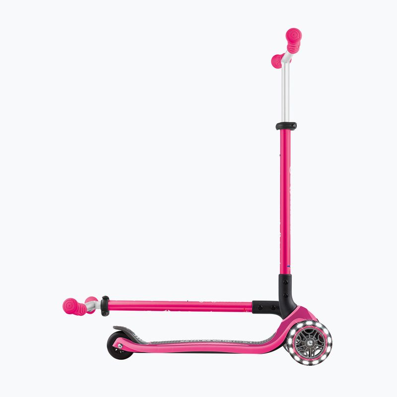 Trotinetă cu trei roți pentru copii Globber Master Lights fuchsia 9