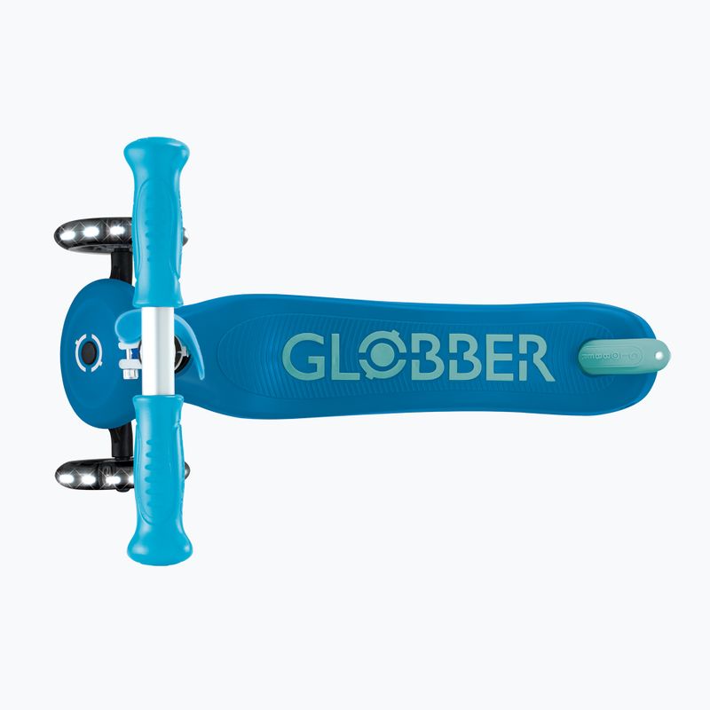 Trotinetă cu trei roți pentru copii Globber Primo Plus Glow Lights petrol blue 6