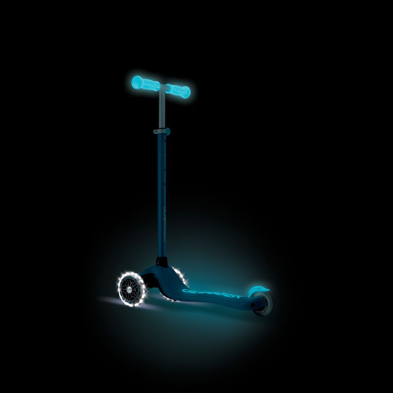 Trotinetă cu trei roți pentru copii Globber Primo Plus Glow Lights petrol blue 12