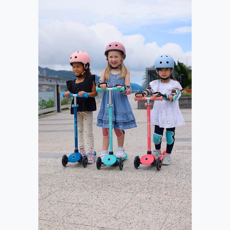 Trotinetă cu trei roți pentru copii Globber Primo Plus Glow Lights petrol blue 14