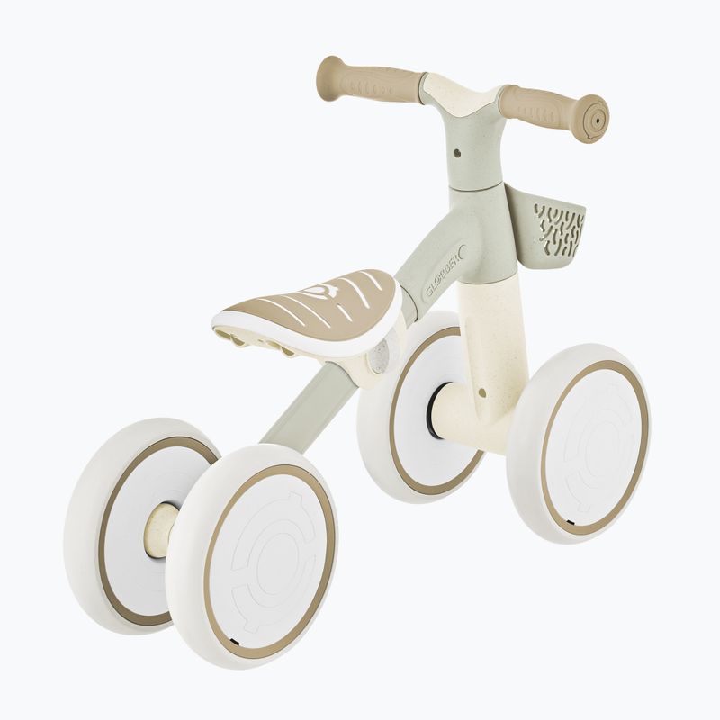 Bicicletă de echilibru cu patru roți Globber Learning Bike Ecologic coconut 3