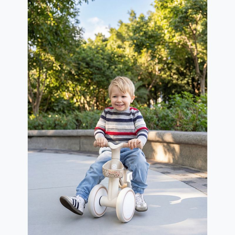 Bicicletă de echilibru cu patru roți Globber Learning Bike Ecologic coconut 5