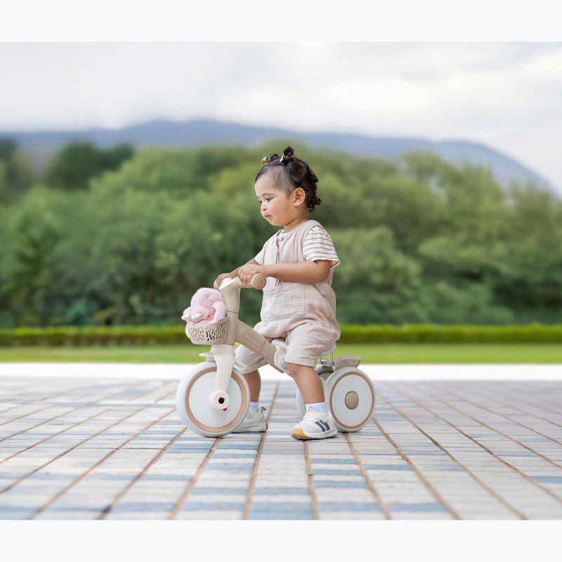 Bicicletă de echilibru cu trei roți Globber Learning Trike 2w1 Plus Ecologic coconut 13