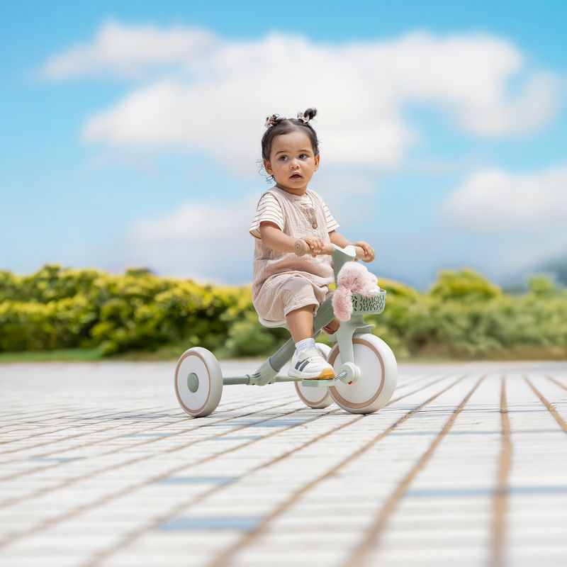 Bicicletă de echilibru cu trei roți Globber Learning Trike 2w1 Plus Ecologic pistachio 11