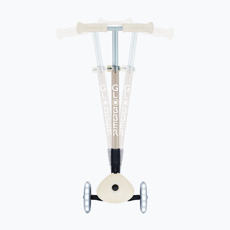 Trotinetă cu trei roți pentru copii Globber Junior Primo Foldable Lights Eco coconut 9