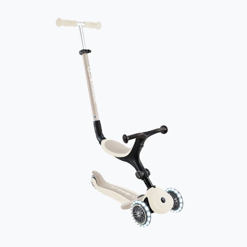 Trotinetă cu trei roți pentru copii Globber Go.Up Active Ecologic Lights coconut 3