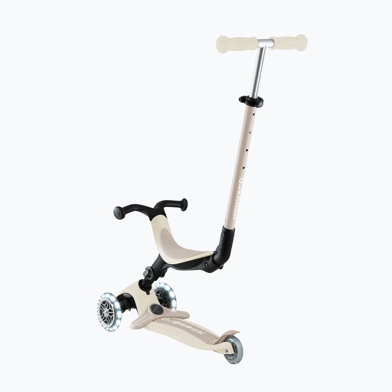 Trotinetă cu trei roți pentru copii Globber Go.Up Active Ecologic Lights coconut 9