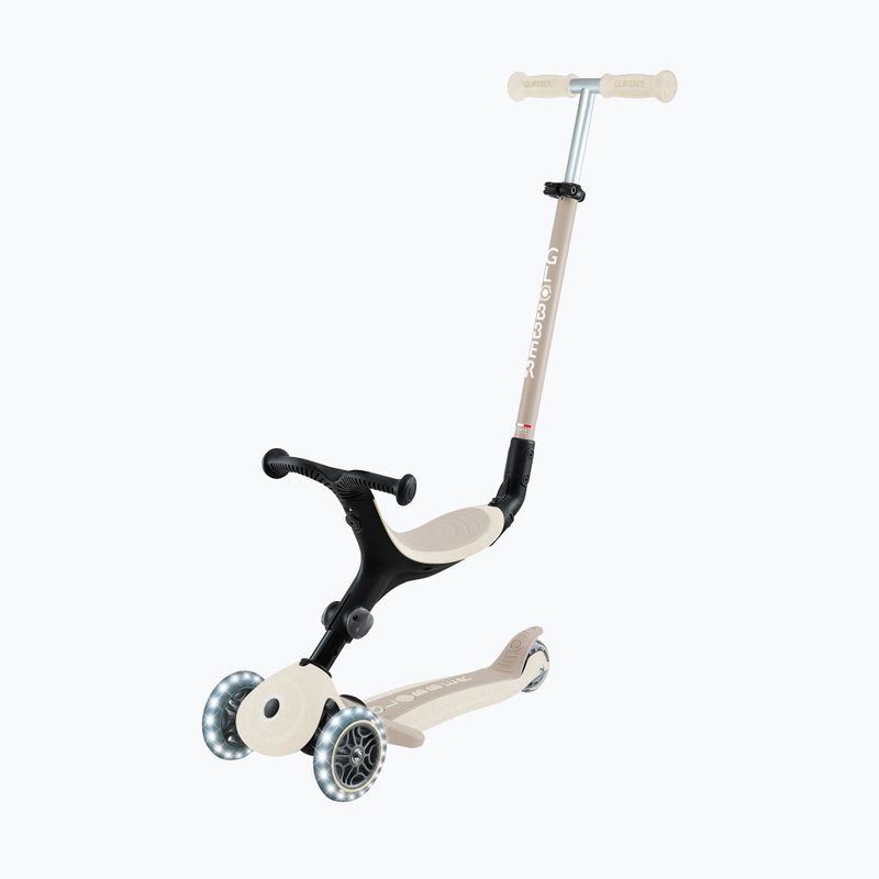Trotinetă cu trei roți pentru copii Globber Go.Up Active Ecologic Lights coconut 10