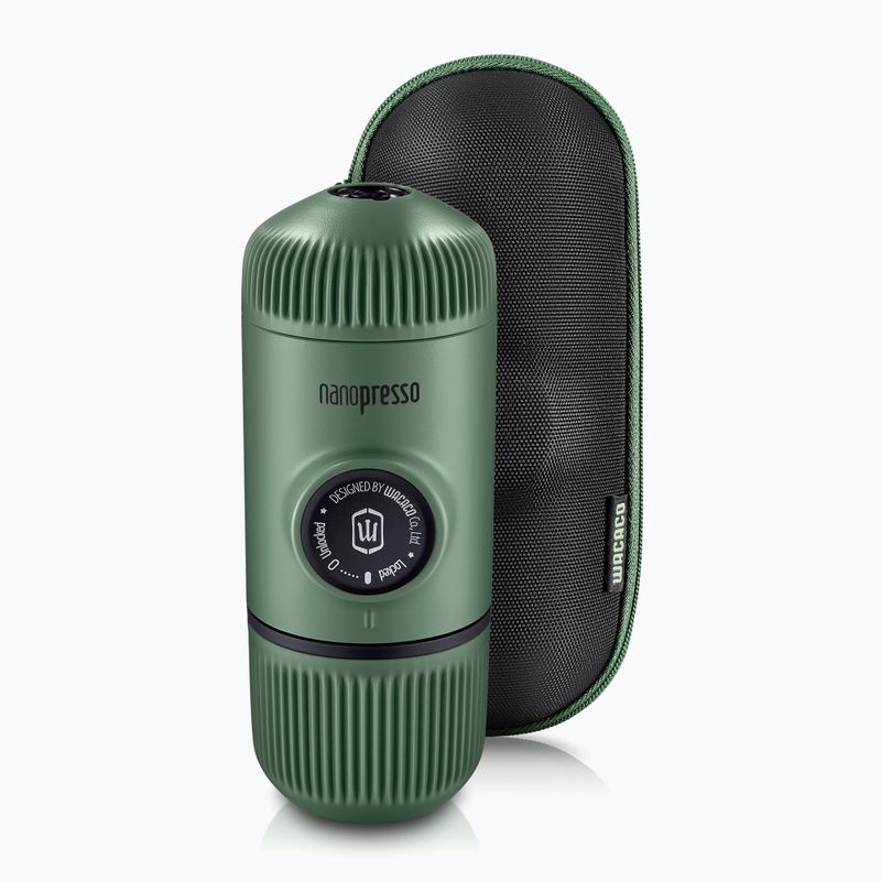 Wacaco Nanopresso mașină de cafea portabilă 80 ml + cutie verde mușchi