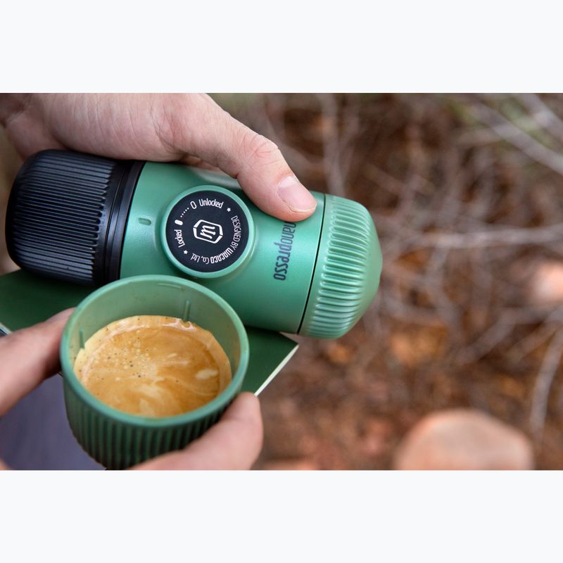 Wacaco Nanopresso mașină de cafea portabilă 80 ml + cutie verde mușchi 5
