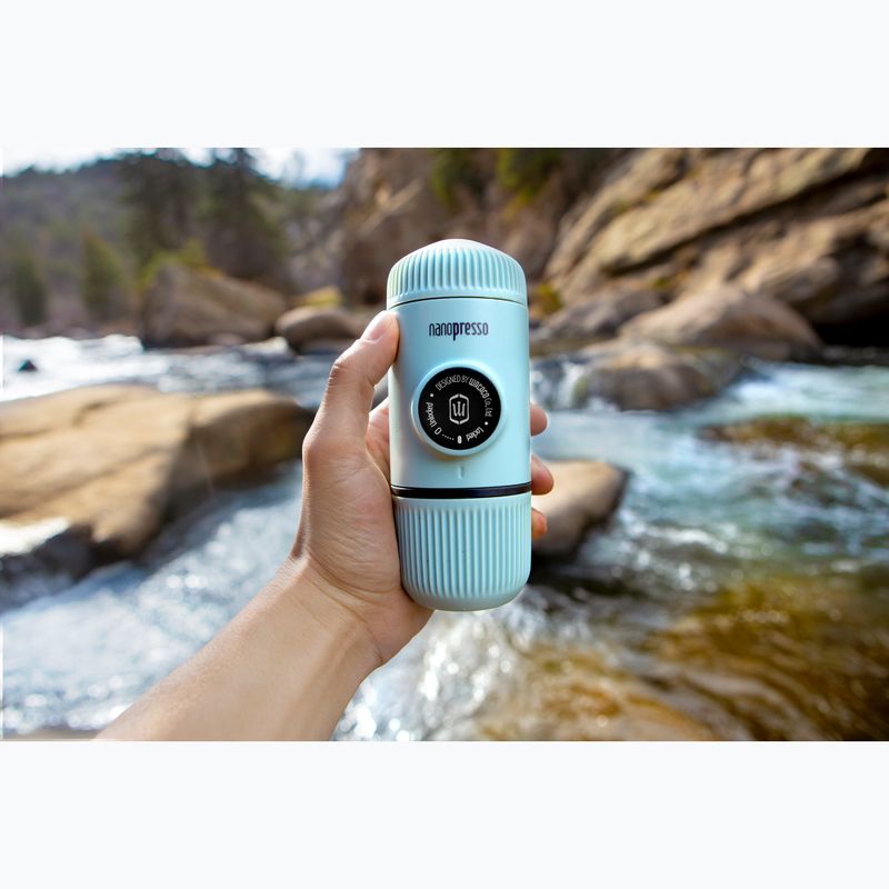 Aparat de cafea portabil Wacaco Nanopresso 80 ml + cutie albastru arctic 4