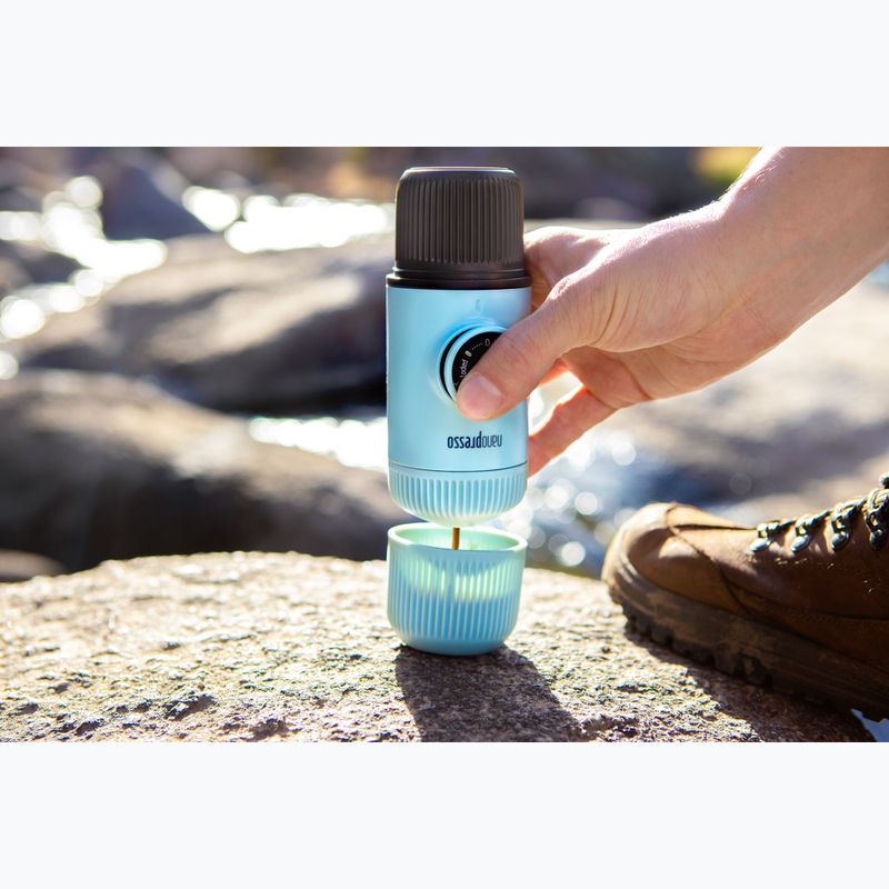 Aparat de cafea portabil Wacaco Nanopresso 80 ml + cutie albastru arctic 7