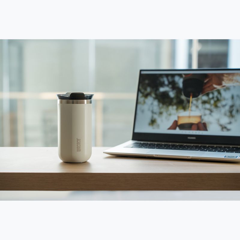 Cană termică WACACO Octaroma Lungo 300 ml ceramic white 3