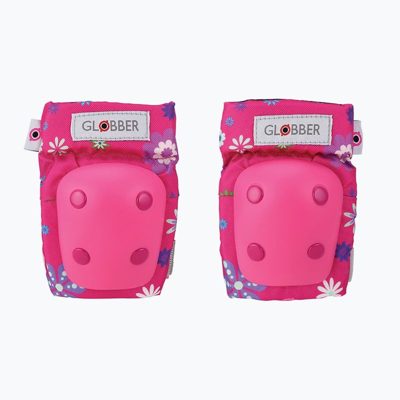 Set de apărători pentru copii Globber Toddler deep pink/flowers 4