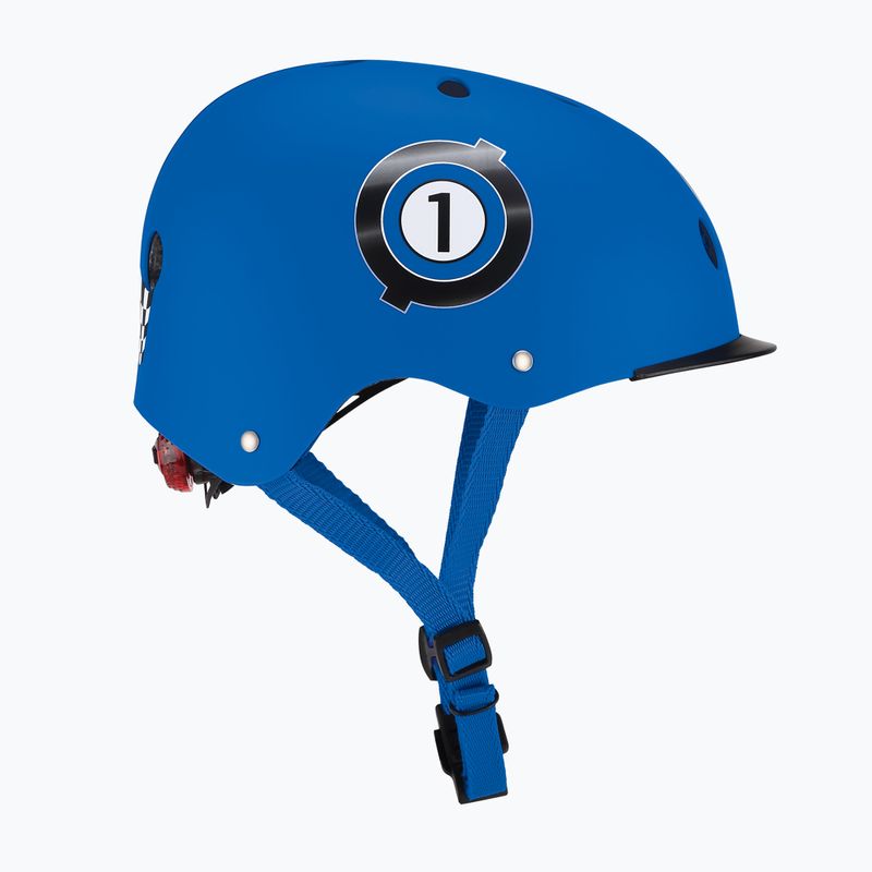 Cască pentru copii Globber Elite Lights navy blue racing 2