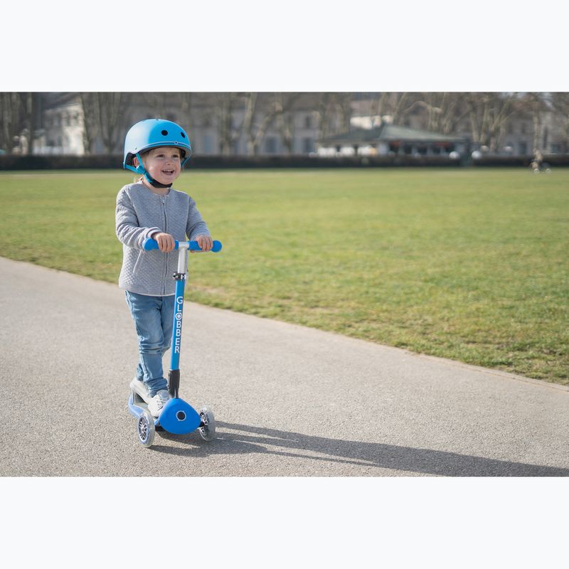 Cască pentru copii Globber Elite Lights navy blue racing 11