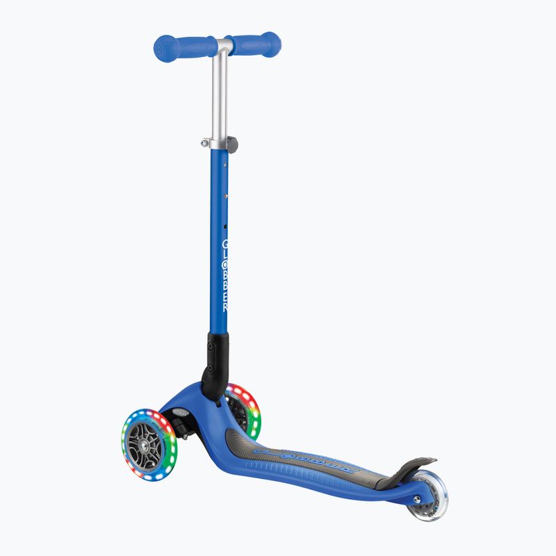 Trotinetă cu 3 roți pentru copii Globber Primo Foldable Lights navy blue 3