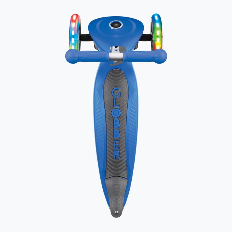 Trotinetă cu 3 roți pentru copii Globber Primo Foldable Lights navy blue 5