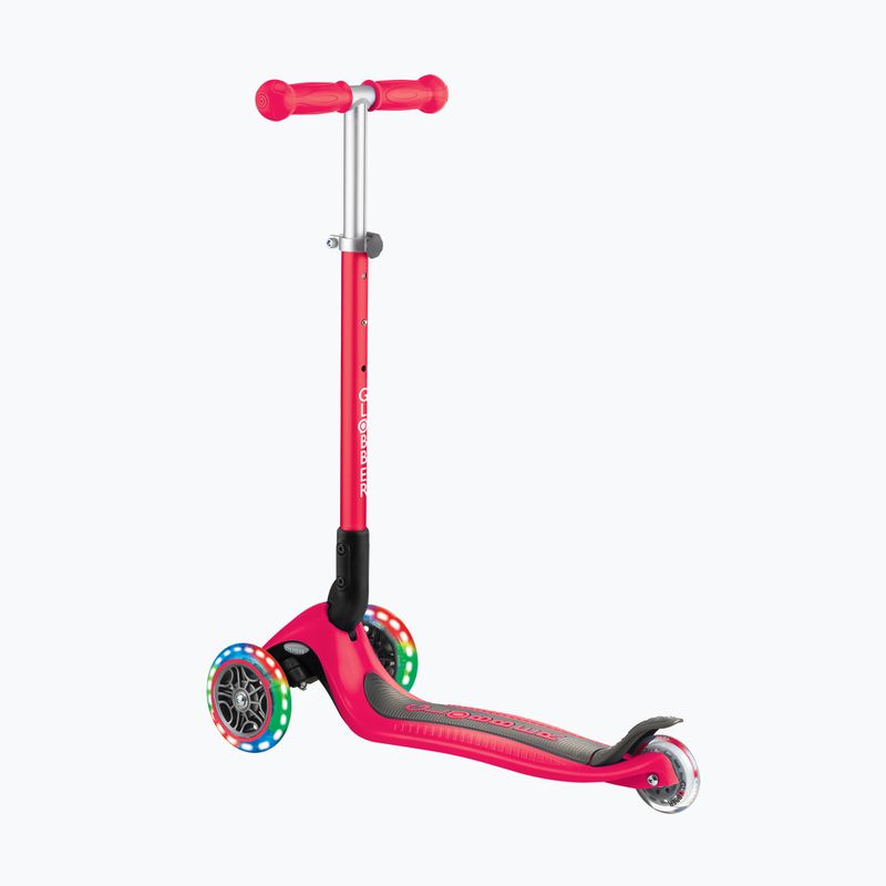 Trotinetă cu 3 roți pentru copii Globber Primo Foldable Lights red 3