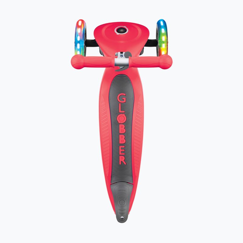 Trotinetă cu 3 roți pentru copii Globber Primo Foldable Lights red 5