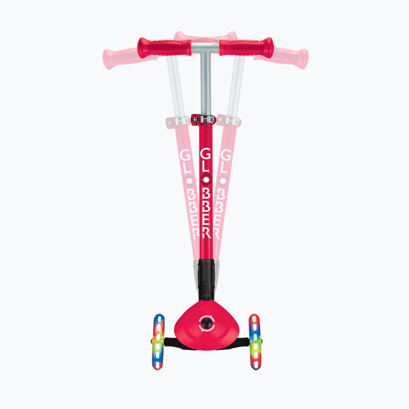 Trotinetă cu 3 roți pentru copii Globber Primo Foldable Lights red 9