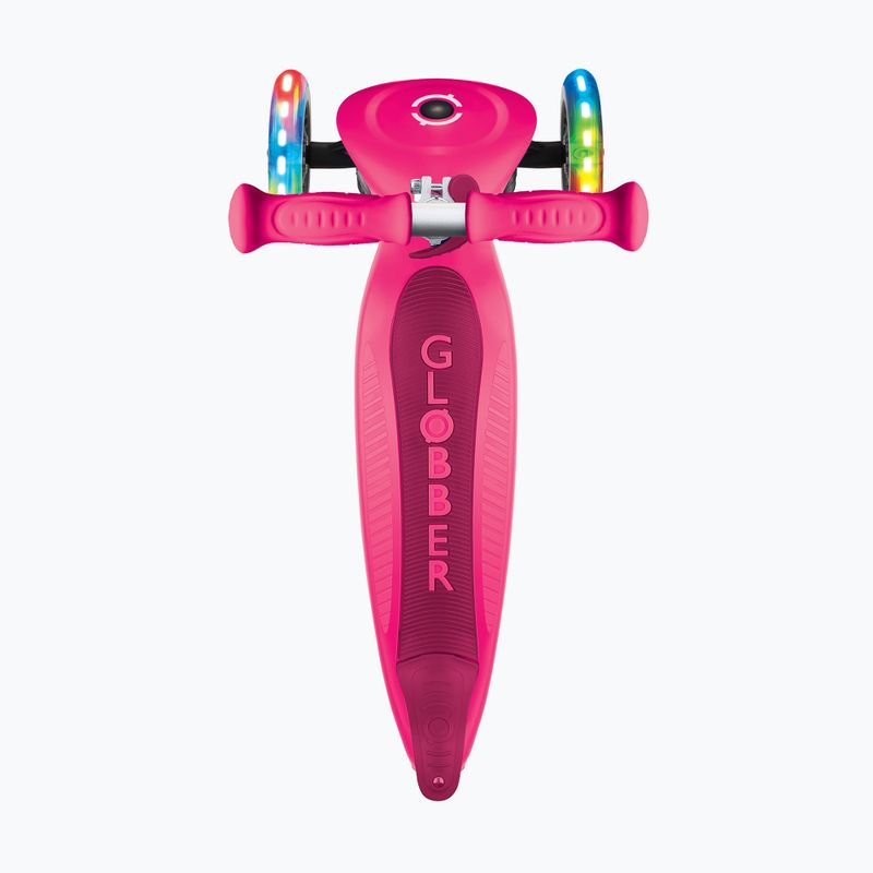 Trotinetă cu trei roți pentru copii Globber Primo Foldable Lights fuchsia 9