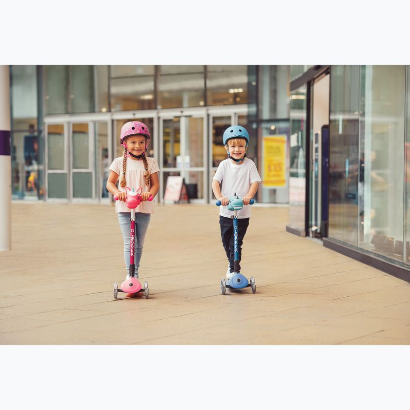 Trotinetă cu trei roți pentru copii Globber Primo Foldable Lights fuchsia 16