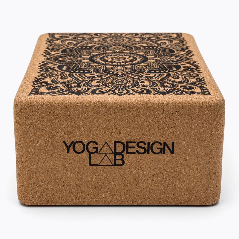 Cărămidă de yoga Yoga Design Lab Cork Yoga BL-Cork-Mandala, negru 2