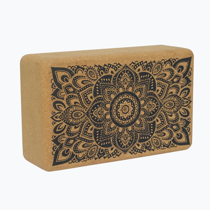 Cărămidă de yoga Yoga Design Lab Cork Yoga BL-Cork-Mandala, negru 7