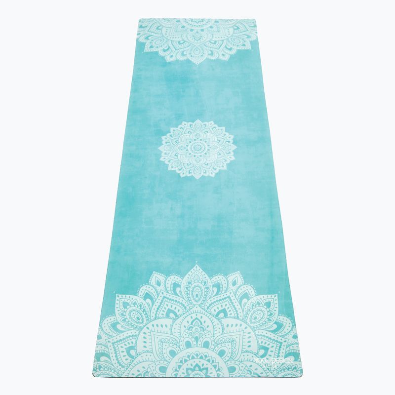 Saltea de yoga YogaDesignLab Combo Yoga, albastru, CM-1.5-Mandala Turquoise 5