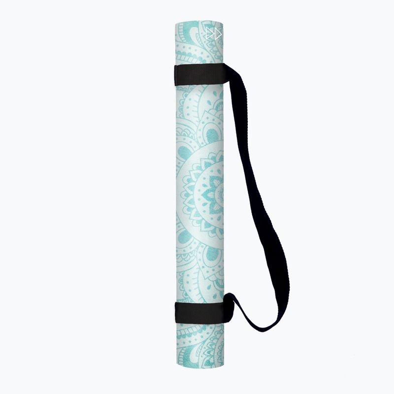 Saltea de yoga YogaDesignLab Combo Yoga, albastru, CM-1.5-Mandala Turquoise 11
